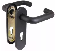 Ручка дверная FP.DH172.0433 NE (DH-0433 NE) (9x140) с пружиной BL-24 Черный
