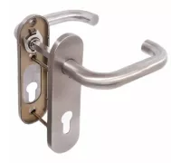 Ручка дверная FP.DH72.0433 SS 201 (DH-0433 SS 201) с пружиной,нержавейка 201, квадрат 9x140 мм Нержавеющая сталь