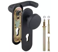 Ручка дверная FP.DH72.043P-KNOB NE (DH-043P-KNOB NE), нейлон, квадрат 9x90 мм, BL-24 Черный