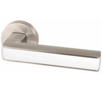 Ручка раздельная R.URB52.CUBE (CUBE URB3) SN/White-19 Матовый никель/белый