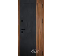 Входная дверь ДАЛИ Z - скол камня блэк/орех ноче тертона