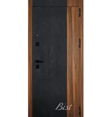 Входная дверь ДАЛИ Z - скол камня блэк/орех ноче тертона