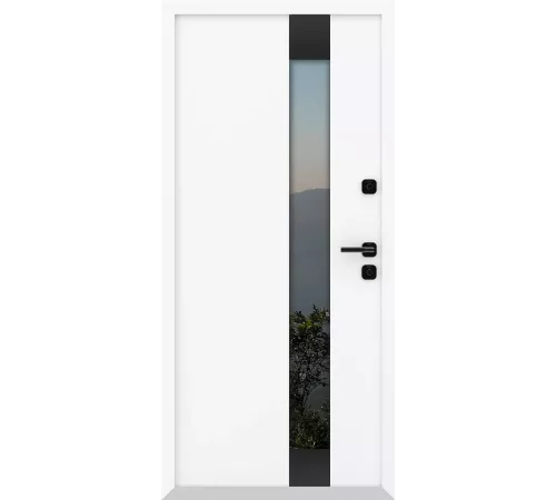 Входная дверь AG6010 7024 - Белый камень 9016