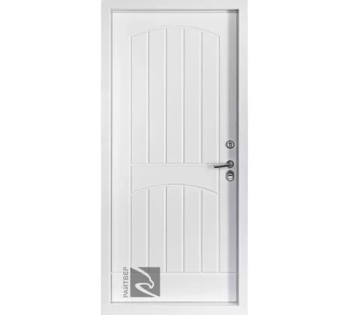 Входная дверь Хельсинки Термо - Белая эмаль RAL 9016
