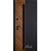 Входная дверь РЕНУАР - чёрный кварц/шпон орех нат.