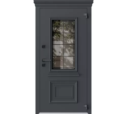 Входная дверь AG6156 7024 - Белый камень 9016