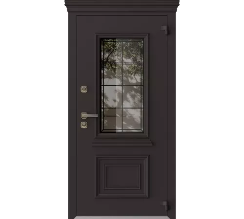 Входная дверь AG6156 8019 - Белый камень 9016