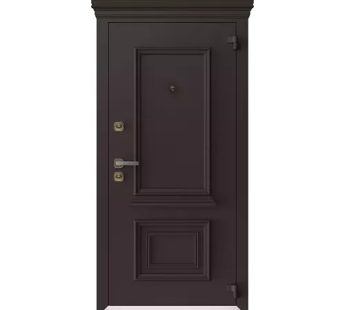 Входная дверь AG6016 8019 - Белый камень 9016