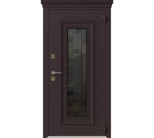 Входная дверь AG6044 8019 - Белый камень 9016