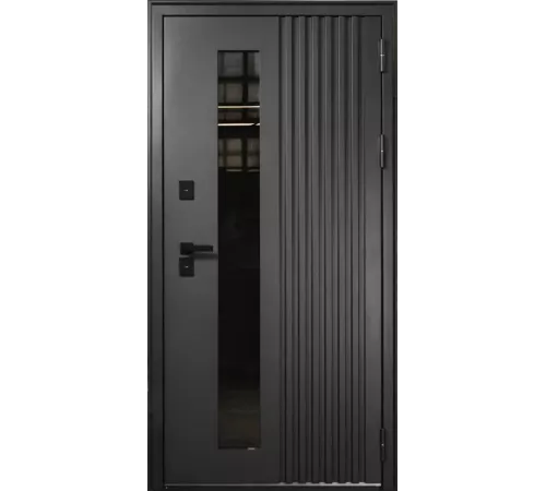 Входная дверь Мельбурн 7024 Термо - Белый матовый ПП