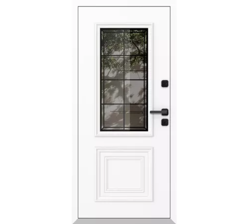 Входная дверь AG6156 7024 - Белый камень 9016